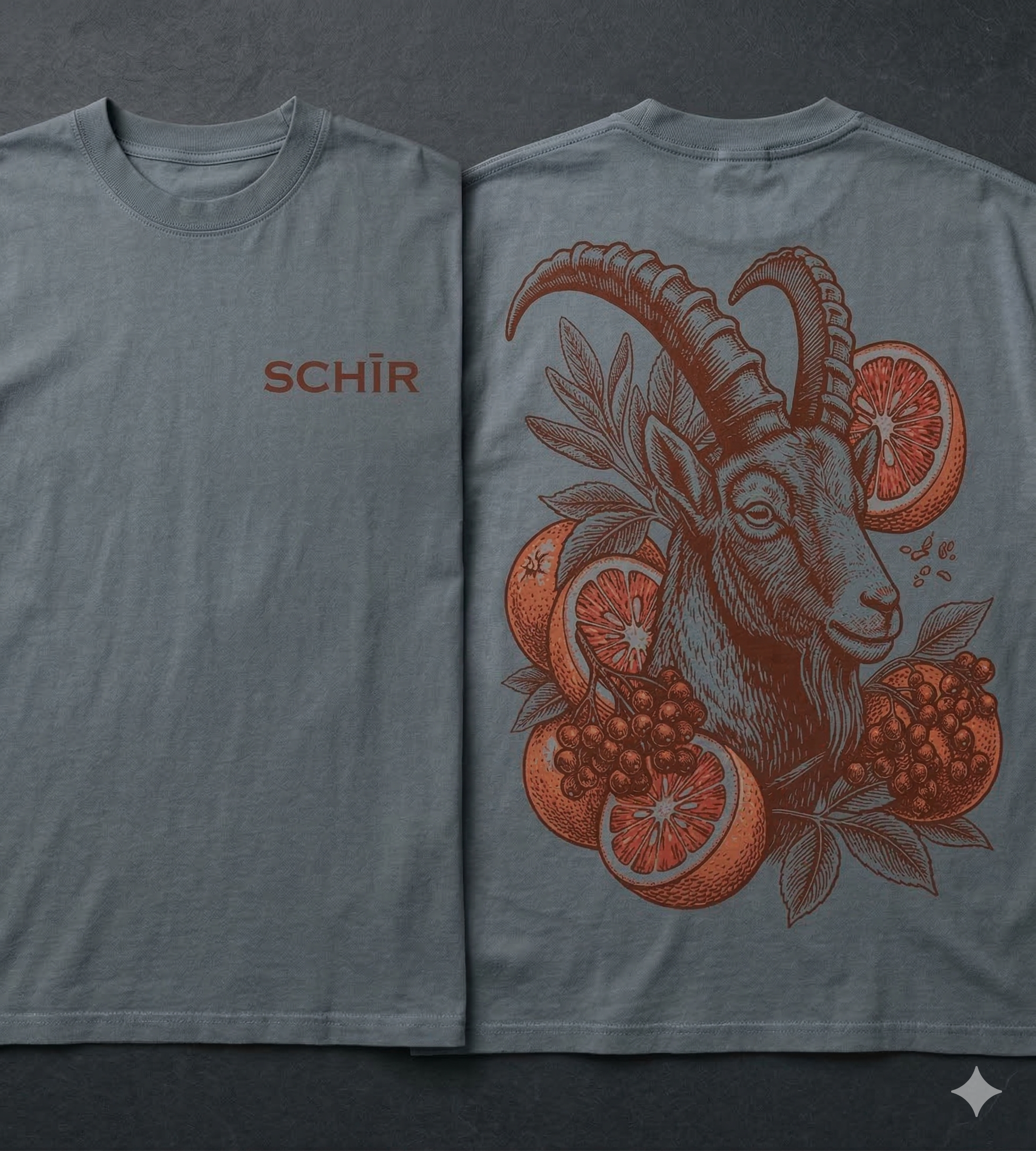 Blood Orange & Sage Slate Tee